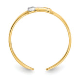 14k .01ct Diamond Buckle Toe Ring